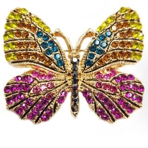 NWOT Aratta Colorful Butterfly Pin